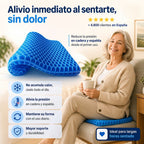 OrtoGel™ – Cojín Ergonómico que Alivia la Presión al Sentarte
