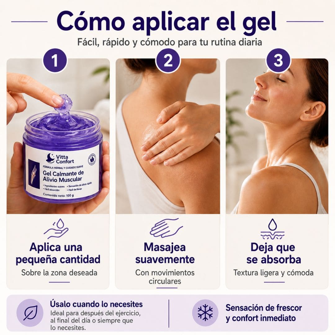 Gel Calmante de Alivio Muscular