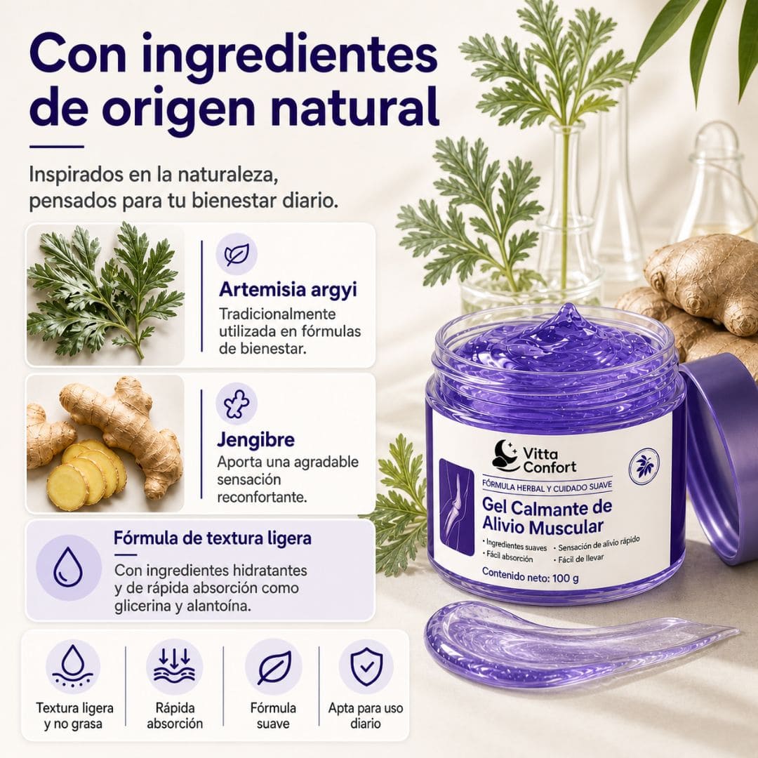 Gel Calmante de Alivio Muscular