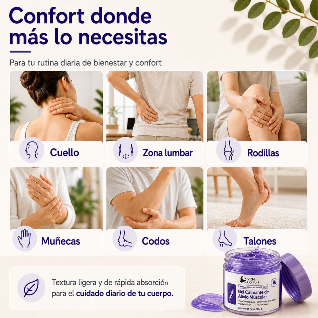 Gel Calmante de Alivio Muscular